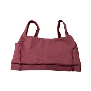 Left On Friday LOF Swim Top Shelf Bikini Top Desert Plum Square Neck